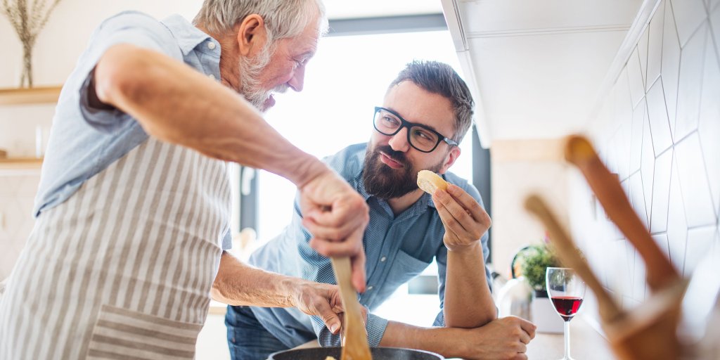 Samen koken in de keuken